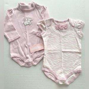 Gymboree 3-6M 3 6 months Zebra Baby onesie long short sleeve NWT